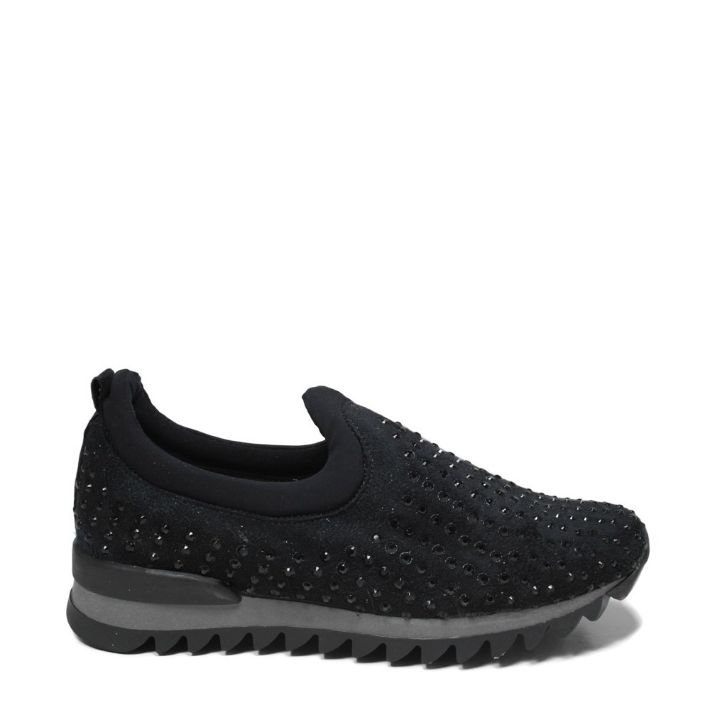 Woman Sneakers with Strass 'Skuba' - Black Personal